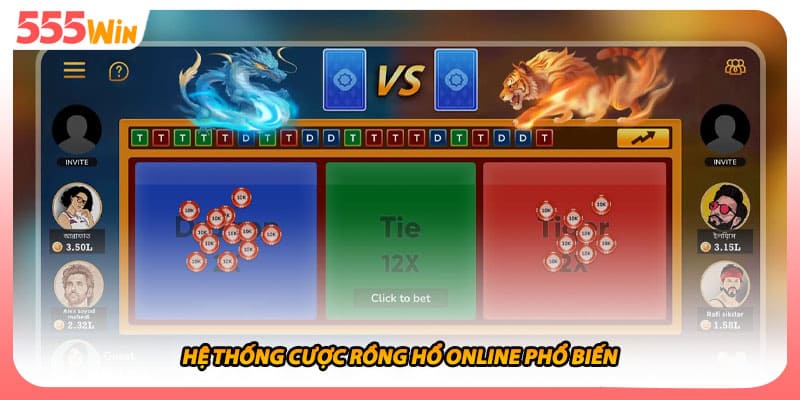 Rồng Hổ Online - Chiến Thuật Đặt Cược Hiệu Quả Nhất 1 Hệ thống cược rồng hổ online phổ biến